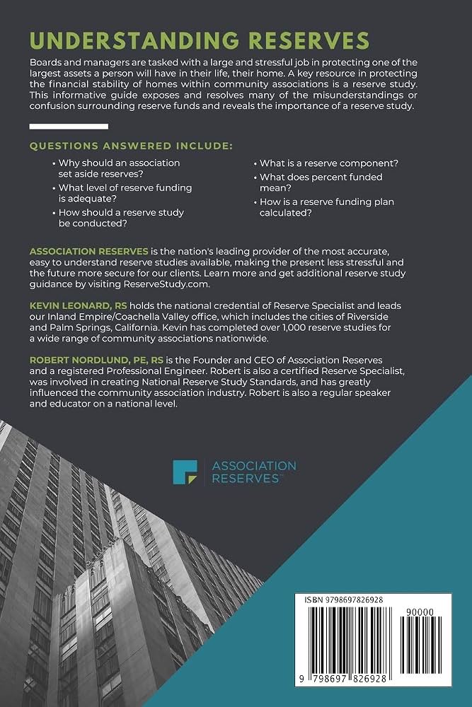 Professional Reserve Study Checklist