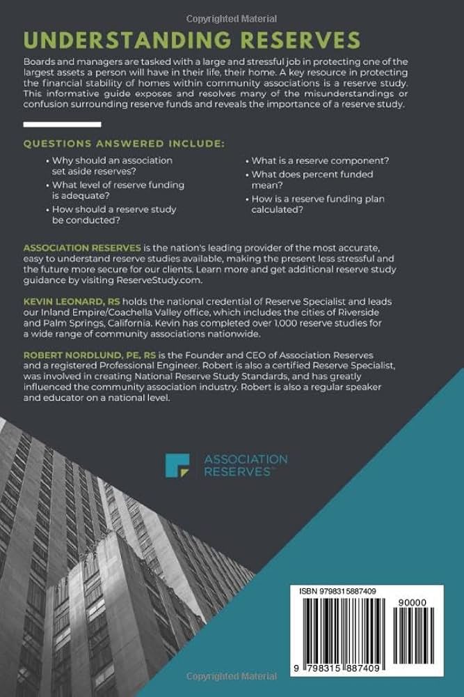 HOA Reserve Study Guide